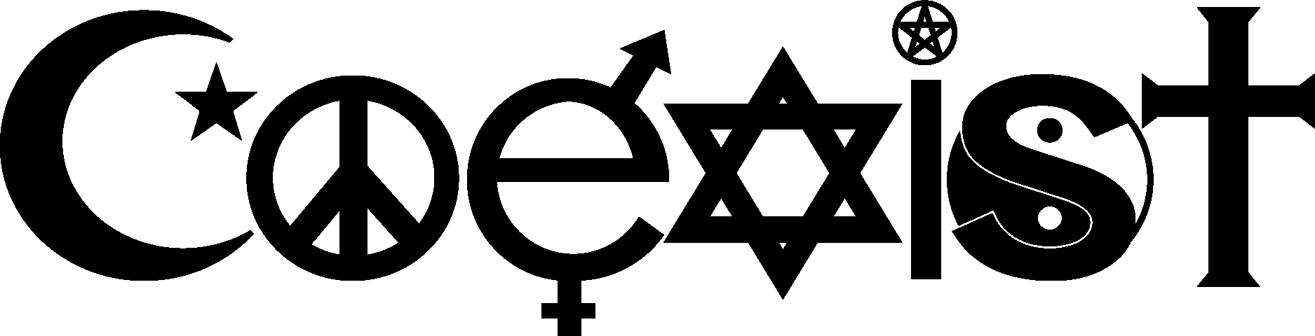Coexist Logo Vector Logo